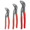 Knipex 002009V02 3 Piece Adjustable Cobra Multi-Grips (Pliers) Set 7″ 10″ 12″ -Tools Discounts 002009v02