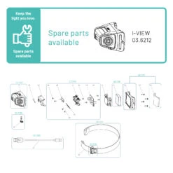 SCANGRIP 03.6212 I-VIEW COB LED Rechargeable Headlamp / Head Torch IP65 400 Lumens With Sensor -Tools Discounts 03.6212 15