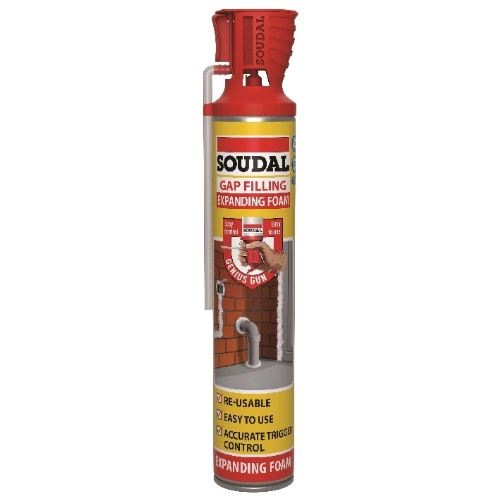 Soudal 130373 Genius Gun Gap Filling Expanding Foam Champagne 12 Pack 750ml 134843×12 4 Soudal 130373 Genius Gun Gap Filling Expanding Foam Champagne 12 Pack 750ml 134843×12 - Image 2