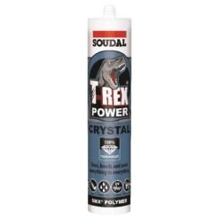 Soudal T-Rex Grab 290ml SMX® Polymer Sealant Adhesive Clear Crystal 121969 – 101760