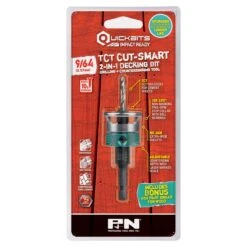 P & N 107CSC001 By Sutton Tools Quickbit TCT Cut Smart 9/64″ (10g) 2-In-1 Decking Drilling & Countersink Bit Set -Tools Discounts 107CSC001 2