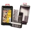 Sutton Tools D6230007 By Diager Booster Plus SDS+ 7 Piece Masonry Drill Bit Set Metric 113D -Tools Discounts 113d
