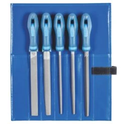 PFERD 11801533 5 Piece 200mm Cut 3 File Set Roll Case 533 WRU C3 -Tools Discounts 11801533 1