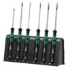 Wera 118152 Kraftform Micro 2035/6 B 6 Piece Precision Screwdriver Set With Rack For Electronic Applications