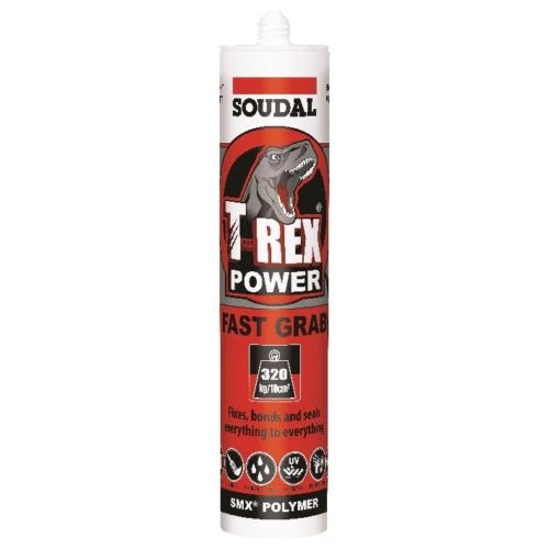 Soudal T-Rex Power Fast Grab 290ml SMX® Polymer Sealant Adhesive Beach Sand 128463 119598 3 Soudal T-Rex Power Fast Grab 290ml SMX® Polymer Sealant Adhesive Beach Sand 128463 119598