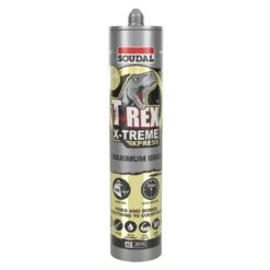Soudal 134841 T-Rex Power X-Treme Tack, Power Grab 290ml SMX® Polymer Sealant Adhesive White 129900
