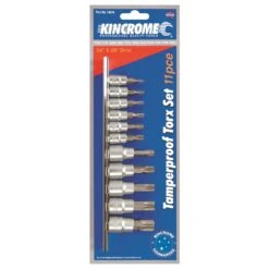 Kincrome 13646 Tamperproof Torx® Set 11 Piece 1/4 & 3/8″ Square Drive -Tools Discounts 13646 2