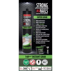 Soudal 144903 Strong As Nails SUPER GRAB Solvent Free Liquid Adhesive 350g 160736 -Tools Discounts 144903 1