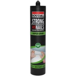 Soudal 144902 Strong As Nails SUPER GRAB Solvent Free Liquid Adhesive 350g Grab & Go Pack Of 20 144903 7 Soudal 144902 Strong As Nails SUPER GRAB Solvent Free Liquid Adhesive 350g Grab & Go Pack Of 20 144903 -Tools Discounts 144903 1