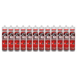 Soudal 134912 T-Rex Power Fast Grab 290ml SMX® Polymer Sealant Adhesive Clear One Box (12 Pack) 153387×12