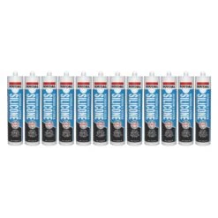 Soudal 154228 Trade Professional Bathroom & Kitchen Silicone Grey 300ml Box Of 12 171688