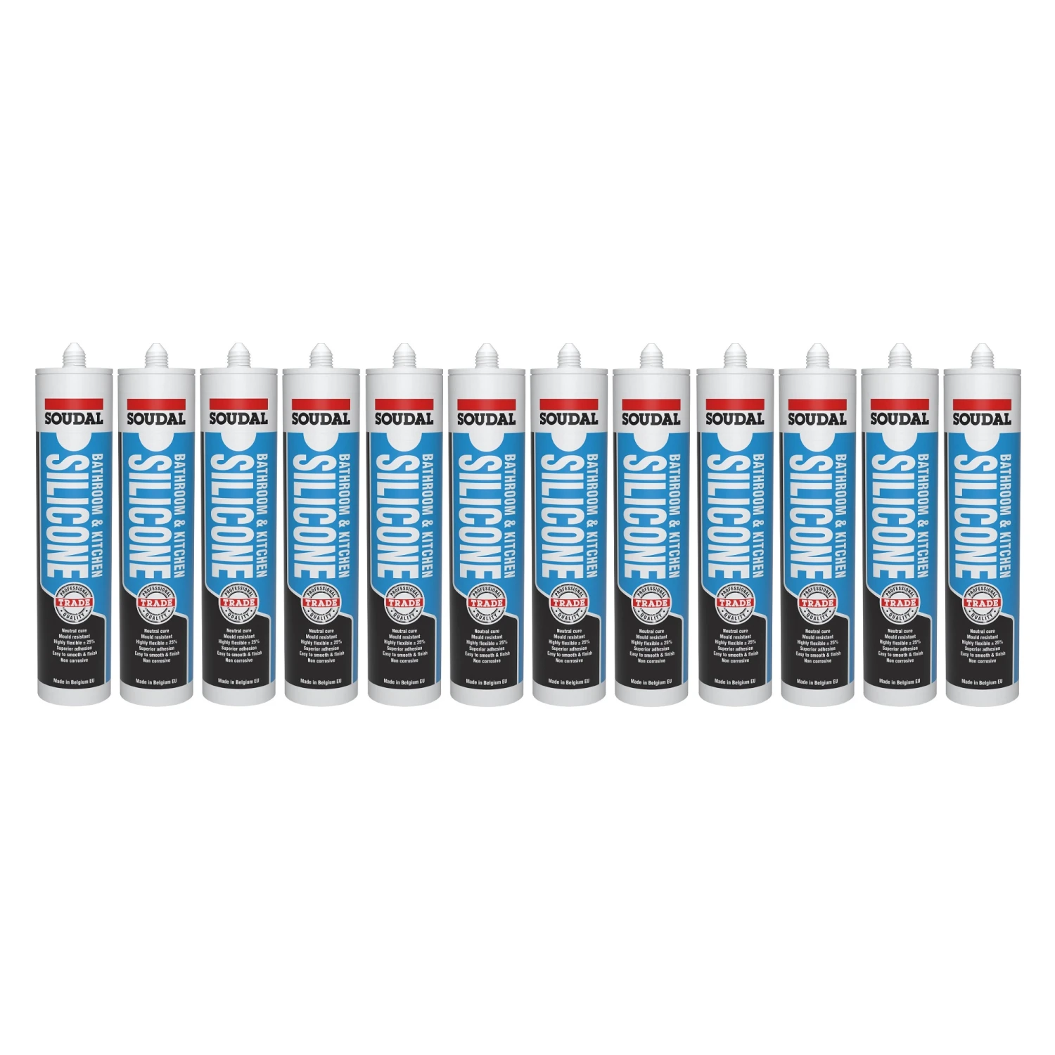 Soudal 154228 Trade Professional Bathroom & Kitchen Silicone Grey 300ml Box Of 12 171688 3 Soudal 154228 Trade Professional Bathroom & Kitchen Silicone Grey 300ml Box Of 12 171688
