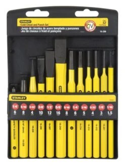 Stanley 16-299 12 Piece Cold Chisel And Punch Set -Tools Discounts 16 299 1