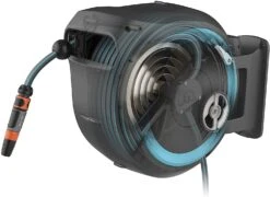 Gardena 18620-20 Wall Mounted Ga 13mm Garden Hose Box Reel Roll-Up M/L 25m -Tools Discounts 18620 20 5