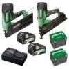 HiKOKI 18VFRAMERCOMBO1(HRZ) 18V/36V MultiVolt Lithium-Ion Brushless 2 Piece Combination Pack – Framing & Angled DA Finish Nailer Combination Kit Pack