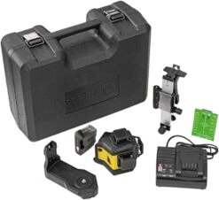Stabila LAX 600 G 12V CAS By Metabo Lithium-Ion Multi Line Green Beam Laser Level Kit 3 X 360° Lines 19795 -Tools Discounts 19795 10