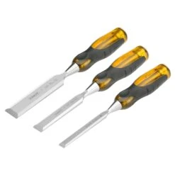 Stanley 2-16-268 FATMAX 3 Piece Thru-Tang Wood Chisels 12mm, 18mm, 25mm – 3 Piece Set -Tools Discounts 2 16 268 1
