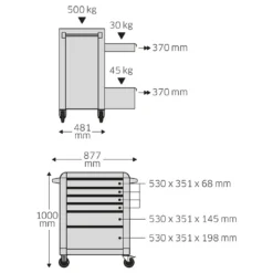 Stahlwille 98830177 Premium 130 Piece Tool Set With TTS93 Tool Trolley 811076 -Tools Discounts 202075 stahlwille quick release toolset w tts93 tool trolley 157 piece 98830178 hero4