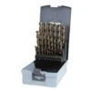 RUKO 215215RO Cobalt HSSE-Co 5 Metal Twist Drill Bit Set 25 Piece DIN 338 Cylinder Shank Metric -Tools Discounts 215215RO
