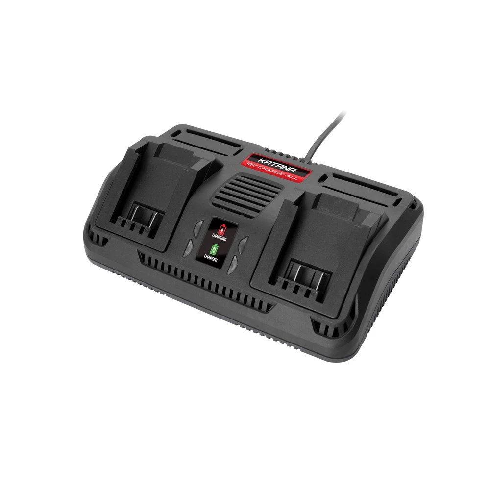 KATANA 220310 By Kincrome 18V CHARGE-ALL Lithium-Ion Dual Port Twin Battery Charger 3 KATANA 220310 By Kincrome 18V CHARGE-ALL Lithium-Ion Dual Port Twin Battery Charger