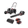 KATANA 220591 By Kincrome 36V (2x18V) 5.0Ah Brushless CHARGE-ALL Lithium-Ion Cordless Lawn Mower & Blower Combo Kit -Tools Discounts 220591