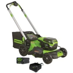 Greenworks Pro 2515207AU-Kit 60V 6.0Ah Lithium-Ion Cordless Brushless 510mm 21” Self Propelled Lawn Mower Combo Kit