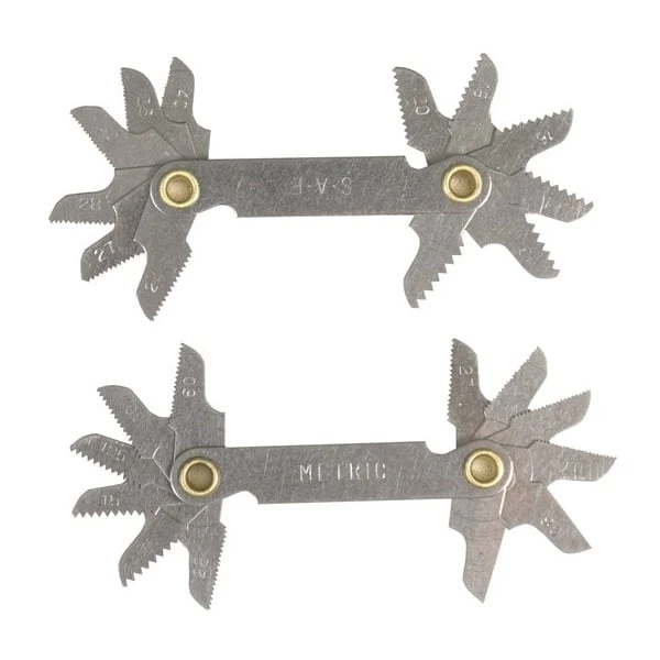 Toledo 301067 Screw/Thread Pitch Gauge Set 2 Piece Metric/SAE 3 Toledo 301067 Screw/Thread Pitch Gauge Set 2 Piece Metric/SAE