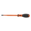 KLEIN Tools 32244INS VDE Insulated Electrician’s 125mm Screwdriver, 5.5mm CAB Tip