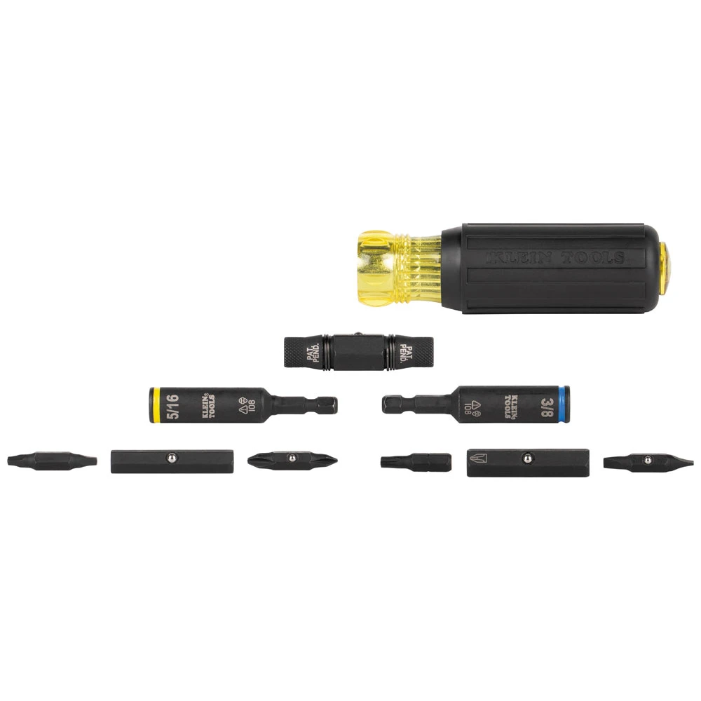 KLEIN Tools A-32500HD Impact Rated Multi-Bit Screwdriver / Nut Driver, 11-in-1 4 KLEIN Tools A-32500HD Impact Rated Multi-Bit Screwdriver / Nut Driver, 11-in-1 - Image 2
