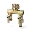 Holman 3712H 2 Way Metal Manifold Tap Outlet Distributor -Tools Discounts 3712H