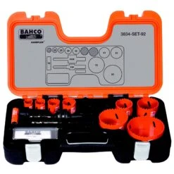 Bahco 3834-SET-92 Sandflex 11 Piece VIP Holesaw Set 16mm – 83mm