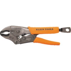 KLEIN Tools A-38663 Locking Pliers Set, Curved Jaw 10″, Long Nose 6″, 2 Piece -Tools Discounts 38602 sideclose02