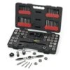 GEARWRENCH 82812 114 Piece Ratcheting Tap & Die Drive Tool Set METRIC/SAE