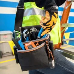 KLEIN Tools A-5243 Tradesman Pro™ Tool Pouch, 15 Pockets, 29.2 X 11.4 X 25.4cm -Tools Discounts 5243 app1