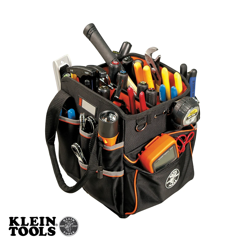 KLEIN Tools A-5541610-14 Tool Bag, Tradesman Pro™ Tool Tote, 40 Pockets, 26cm 4 KLEIN Tools A-5541610-14 Tool Bag, Tradesman Pro™ Tool Tote, 40 Pockets, 26cm - Image 2