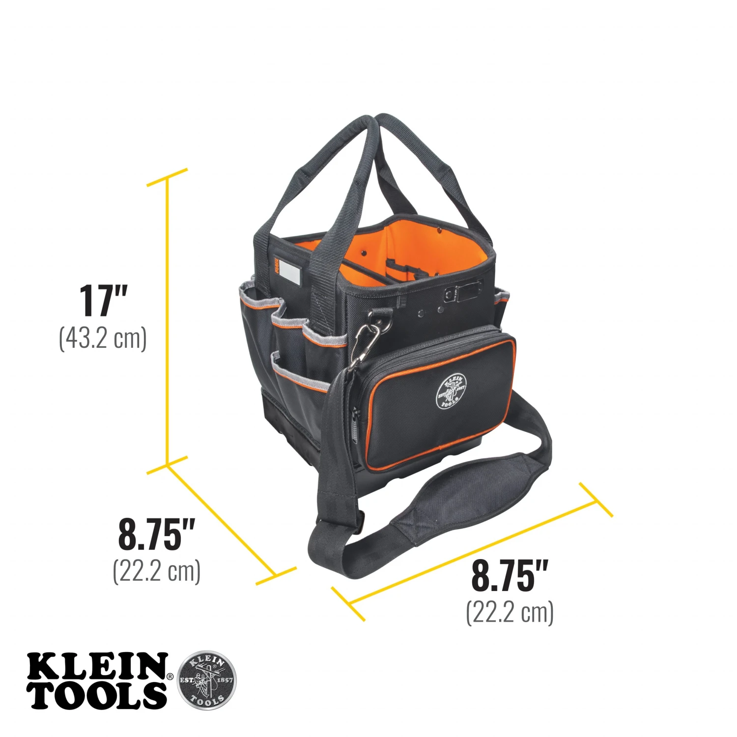 KLEIN Tools A-5541610-14 Tool Bag, Tradesman Pro™ Tool Tote, 40 Pockets, 26cm 9 KLEIN Tools A-5541610-14 Tool Bag, Tradesman Pro™ Tool Tote, 40 Pockets, 26cm - Image 7