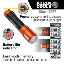 KLEIN Tools A-56412 Rechargeable LED Torch With Work Light -Tools Discounts 56412 callout 2