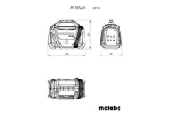 Metabo AK 18 MULTI 1 HD 4.0K 18V 4Ah Lithium-Ion Cordless Compressor Combo Kit AU60079400 -Tools Discounts 600794850 11 1