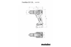 Metabo Powermaxx SB 12 BL Brushless Cordless Lithium-Ion Drill Driver – Tool Only 601077890 -Tools Discounts 601077890 2