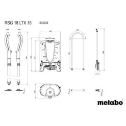 Metabo RSG 18 LTX 15 18V Lithium-Ion 15L Cordless Garden Backpack Sprayer 602038850 -Tools Discounts 602038850 7