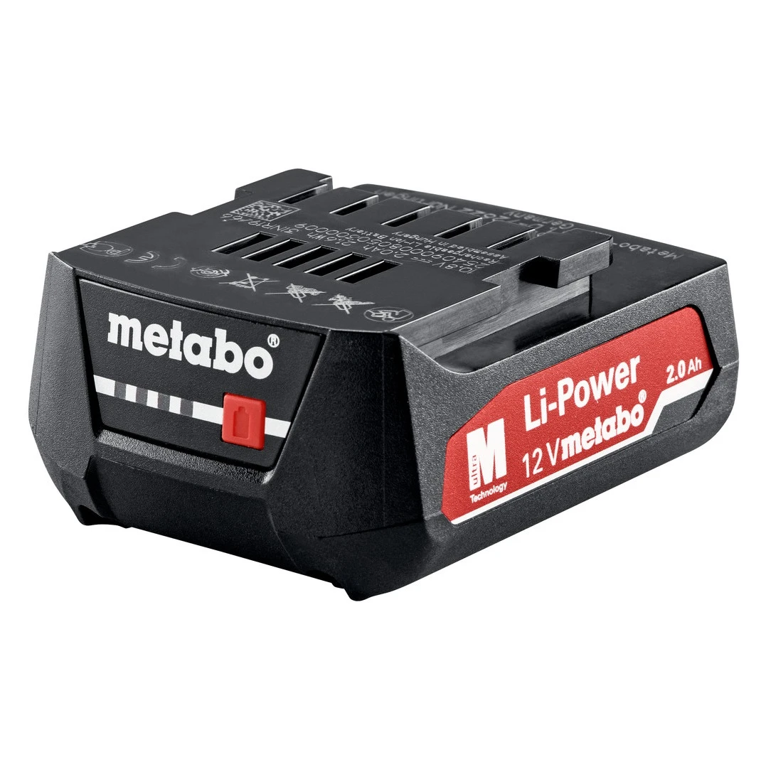 Metabo 12V 2.0Ah Lithium-Ion Cordless Battery 2Ah 625406000 3 Metabo 12V 2.0Ah Lithium-Ion Cordless Battery 2Ah 625406000
