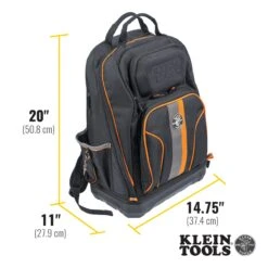 KLEIN Tools A-62800BP Tradesman Pro™ XL Tool Bag Backpack, 40 Pockets -Tools Discounts 62800bp callout3 scaled 1
