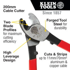 KLEIN Tools A-63217 210mm Cable Cutter -Tools Discounts 63217 callout