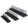 GEARWRENCH 83118 3 Piece 1/4″, 3/8″ & 1/2″ Drive Black SAE / Imperial Socket Storage Tray Set