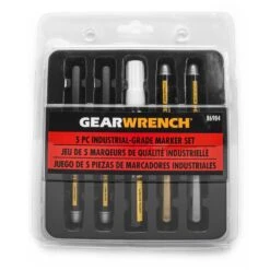 GEARWRENCH 86984 5 Piece Industrial-Grade Marker Pen Set Black White Silver Gold -Tools Discounts 86984 2