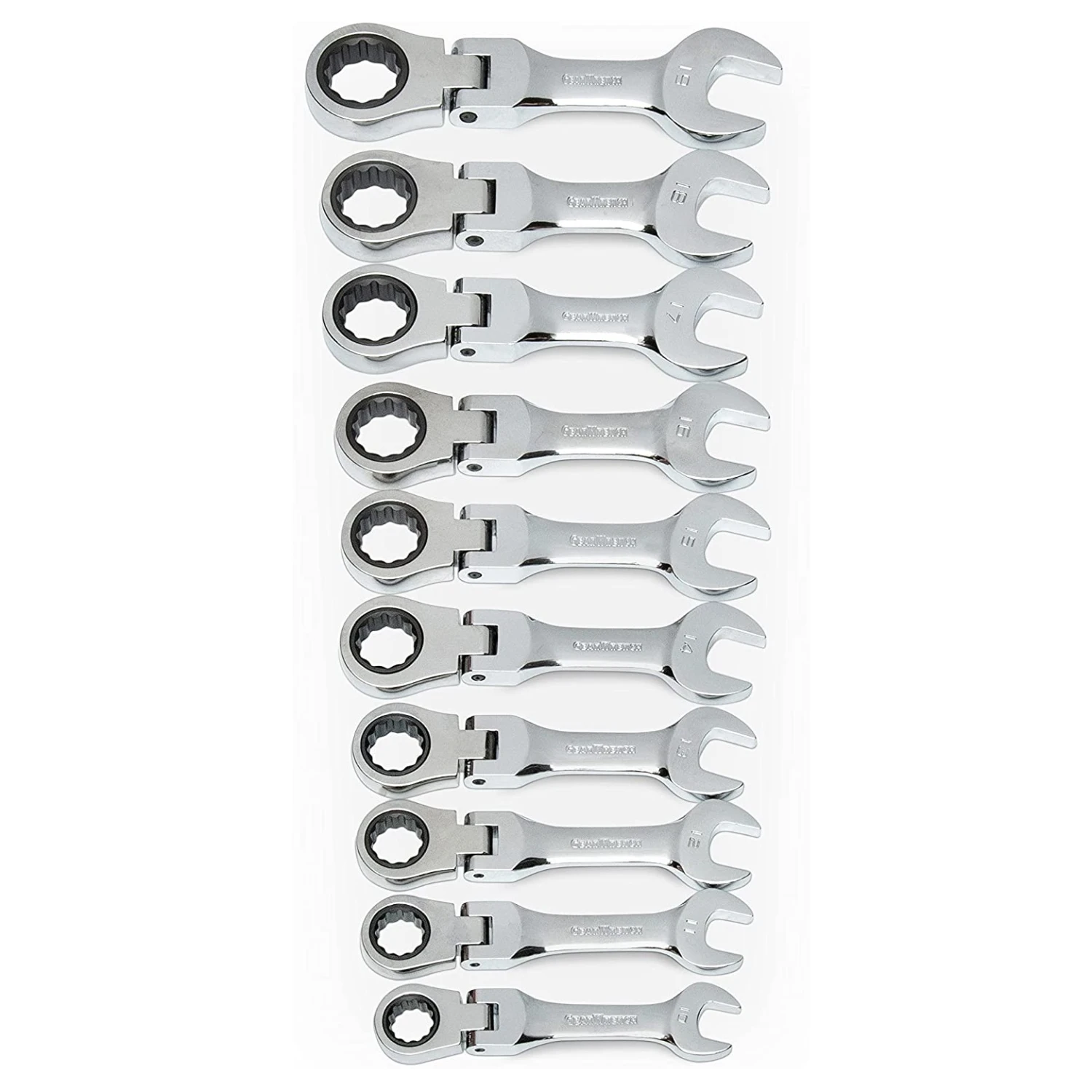 GEARWRENCH 9550 10 Piece Stubby Flex Combination Ratcheting Spanner Wrench Set Metric 3 GEARWRENCH 9550 10 Piece Stubby Flex Combination Ratcheting Spanner Wrench Set Metric