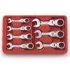 GEARWRENCH 9570 7 Piece Stubby Flex Combination Ratcheting Spanner Wrench Set SAE -Tools Discounts 9570