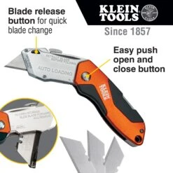 Klein Tools A-44130 Auto-Loading Folding Utility Knife -Tools Discounts A 44130 11