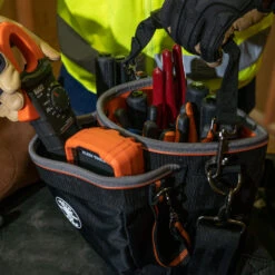 KLEIN Tools A-55419SP-14 Tool Bag Tradesman Pro™ Shoulder Pouch 14 Pockets 25.4cm -Tools Discounts A 55419SP 14 14