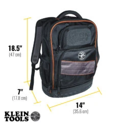 KLEIN Tools A-55456BPL Tradesman Pro™ Backpack / Tool Bag, 25 Pockets, 1-Inch Laptop Pocket -Tools Discounts A 55456BPL 14